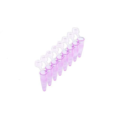 UltraFlux UltraFlux I 8-Strip Tubes with Individually-Attached Flat Caps Violet