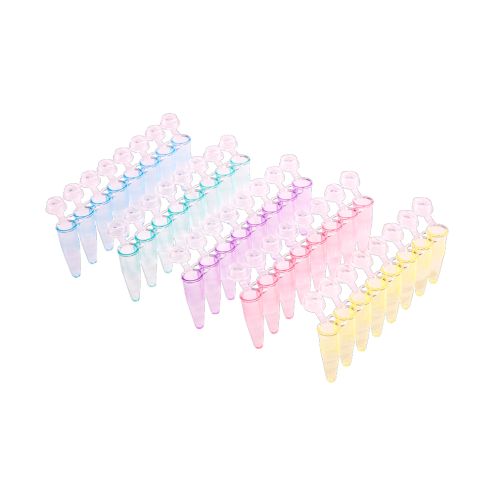 UltraFlux UltraFlux I 8-Strip Tubes with Individually-Attached Flat Caps Assorted
