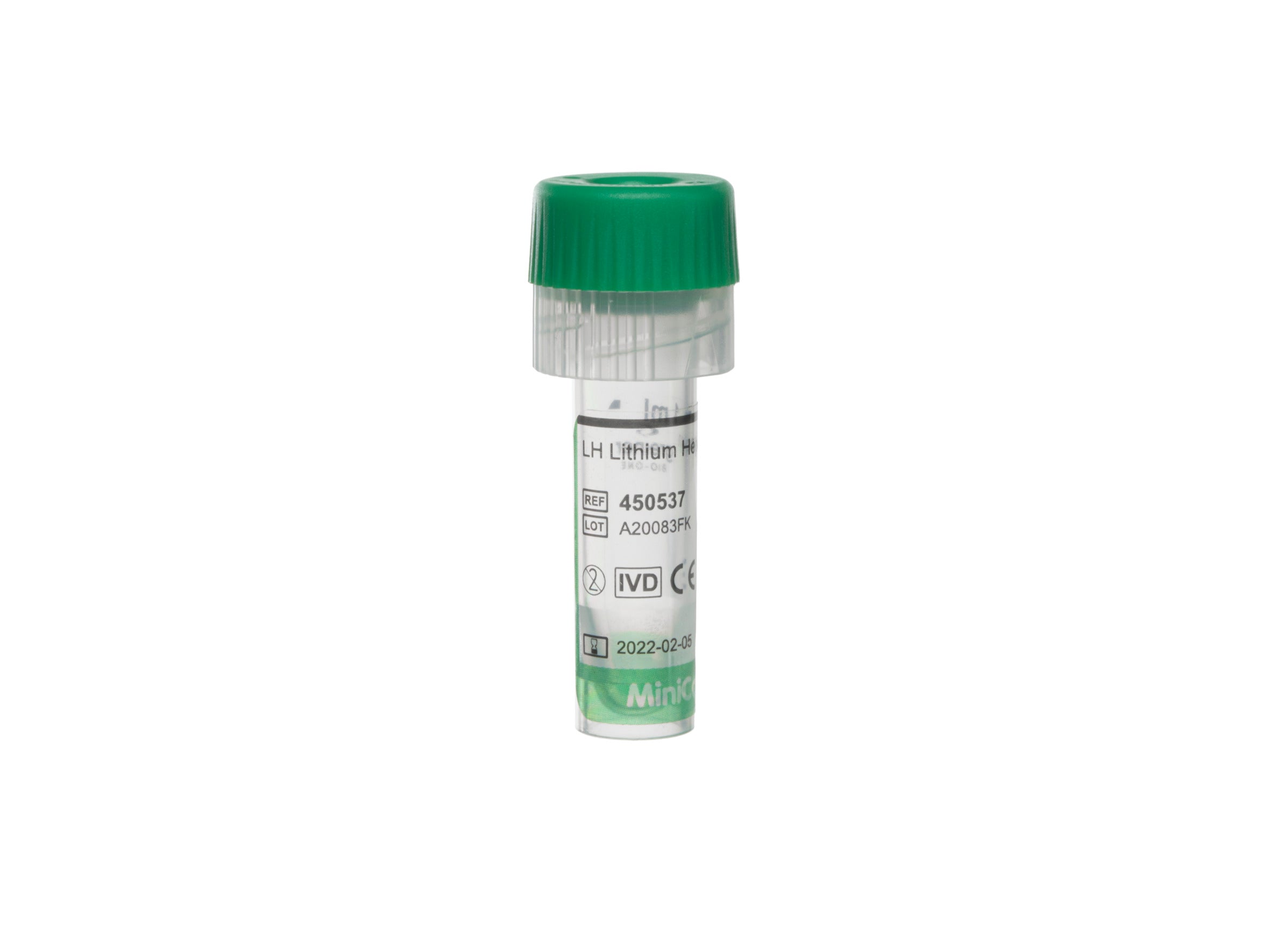 MiniCollect Tube 1ml LH Lithium Heparin