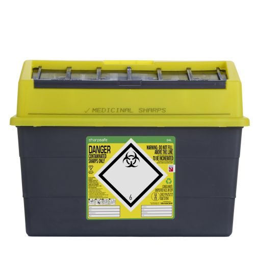 Plascare Sharpsafe Sharps Container 24L
