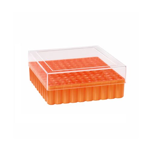 CryoFreeze 100-Place CryoFreeze Polycarbonate Storage Rack for 1.0/1.8 mL tubes Orange