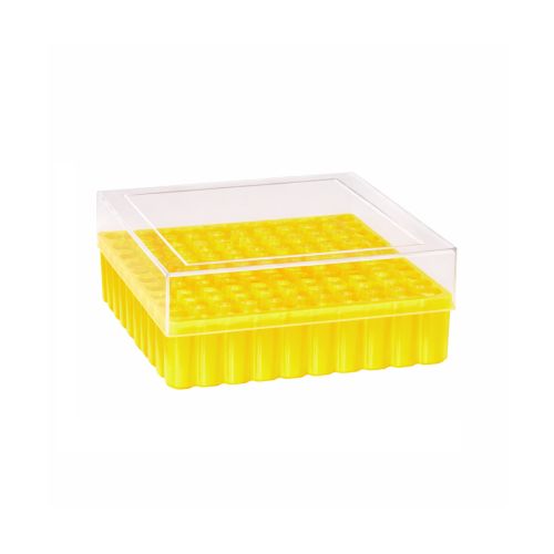 CryoFreeze 100-Place CryoFreeze Polycarbonate Storage Rack for 1.0/1.8 mL tubes Yellow