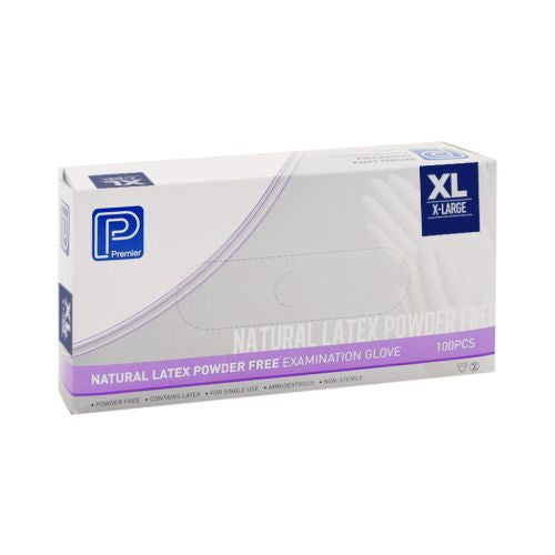 Latex Examination Gloves Powder Free Natural