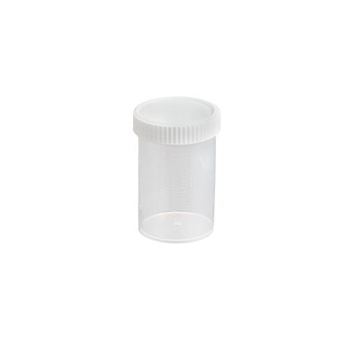 Techno Plas Flat Bottom Container Screw Cap Unlabelled w/ Natural Cap 250ml