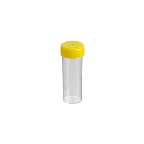 Techno Plas Container Unlabelled w/Yellow Cap 30ml