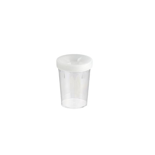 Techno Plas Flat Bottom Container Natural Cap 500ml
