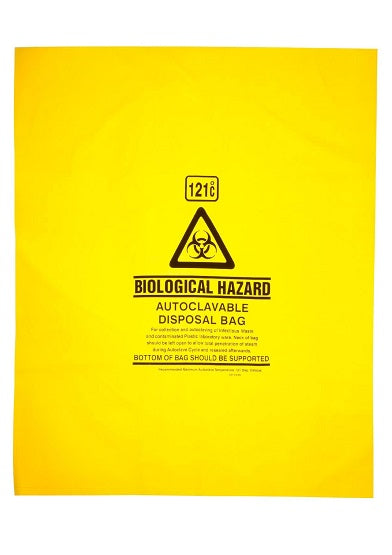 Bag Autoclave 50um Yellow 55cm X 70cm Ptd