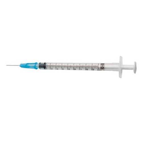Syringe 1ml Incl 25mm 22G Needle