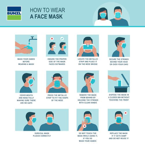 Face Mask Ear Loop 3Ply 2A