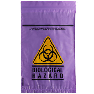 Specimen Bag Purple Rear Panel 270 x160mm