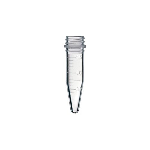SureSeal Graduated Screw Tube Conical Base Writing Area Clear 1.5mL
