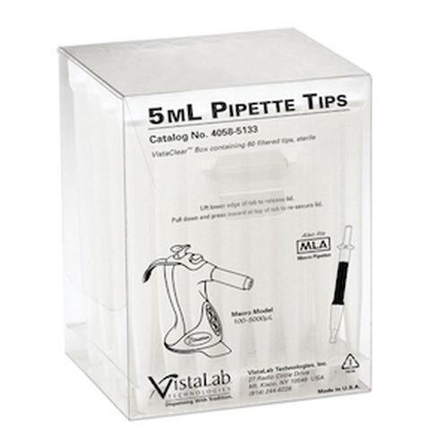 Vistalab Pipette Tips Filtered Ovation Graduated RNase/DNase Free & Non-Pyrogenic Certified Boxed St