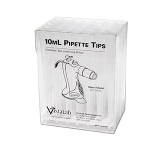 Vistalab Pipette Tips VistaClear Box Non-sterile 10ml
