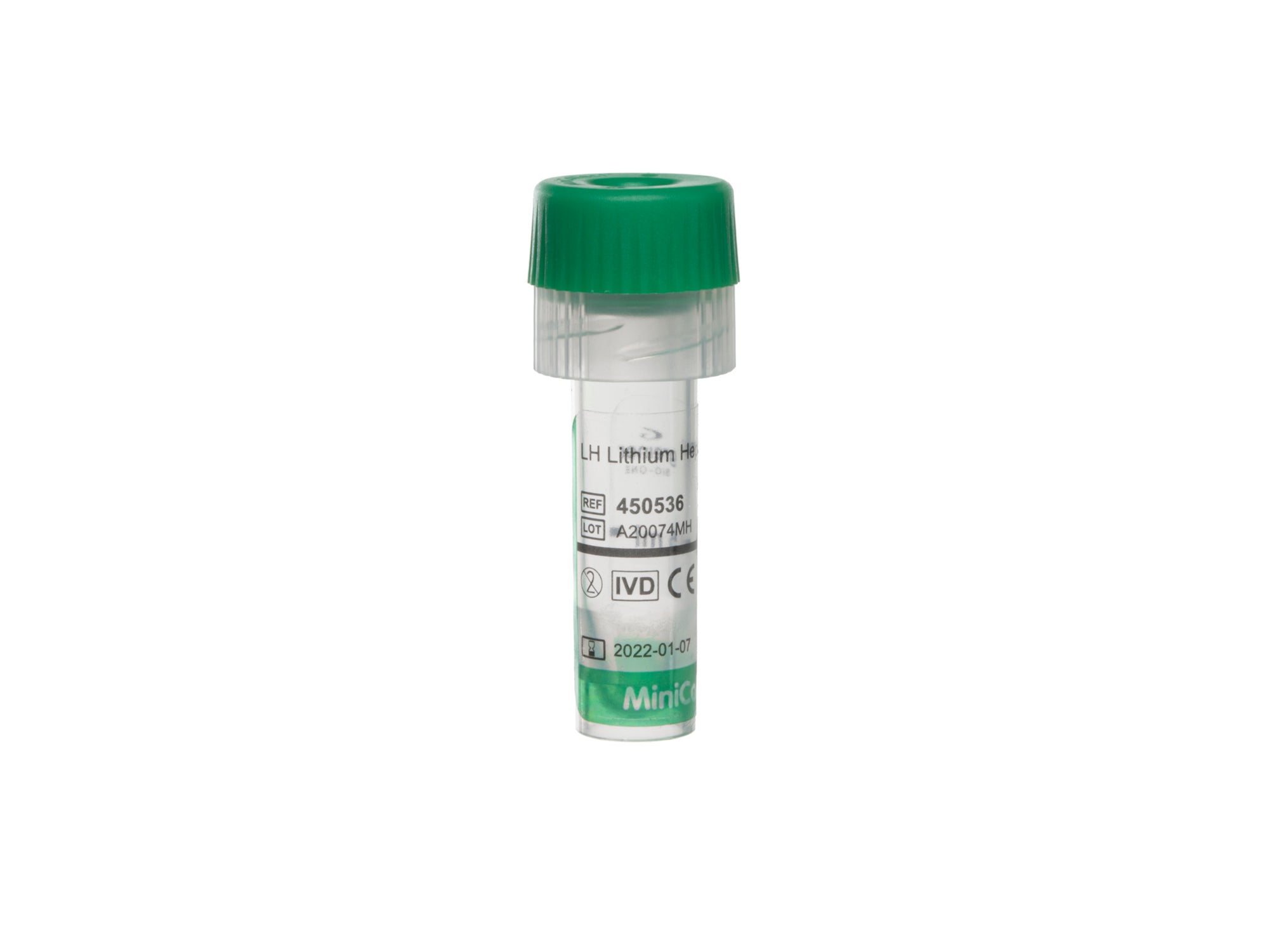 MiniCollect Tube 0.5ml LH Lithium Heparin