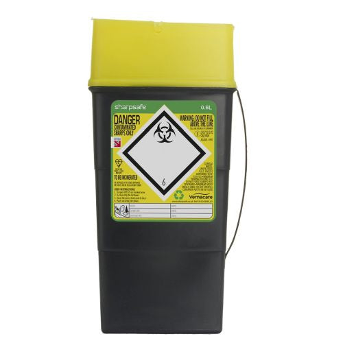 Plascare Sharpsafe Sustainable Container 0.6L