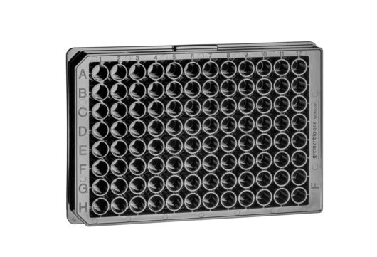 Greiner Medium Binding 96 Well Plate Black Non Sterile Flat Bottom