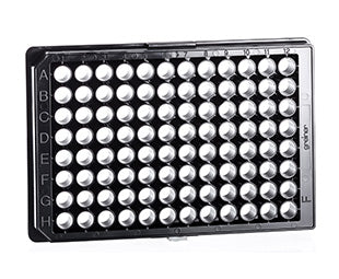 Greiner 96 Well Black Cell Repellent Plate uClear Bottom with Lid Sterile