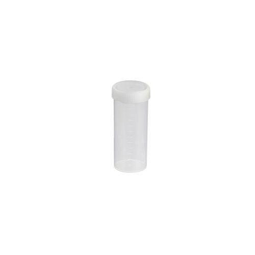 Techno Plas Flat Bottom Container Unlabelled w/ Natural Cap 120ml