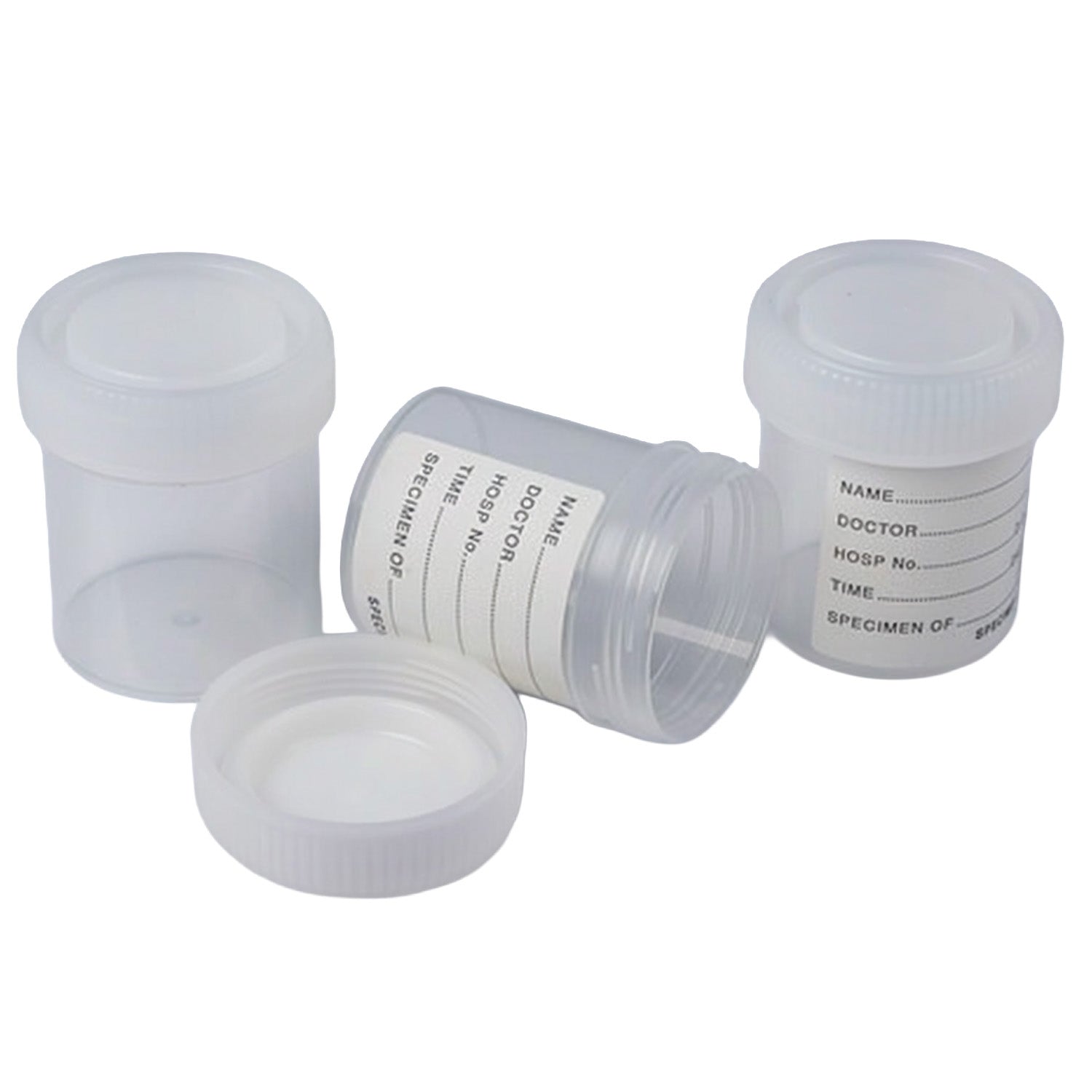 LabServ Container PP with Natural PE Screw Cap Unlabelled 70ml