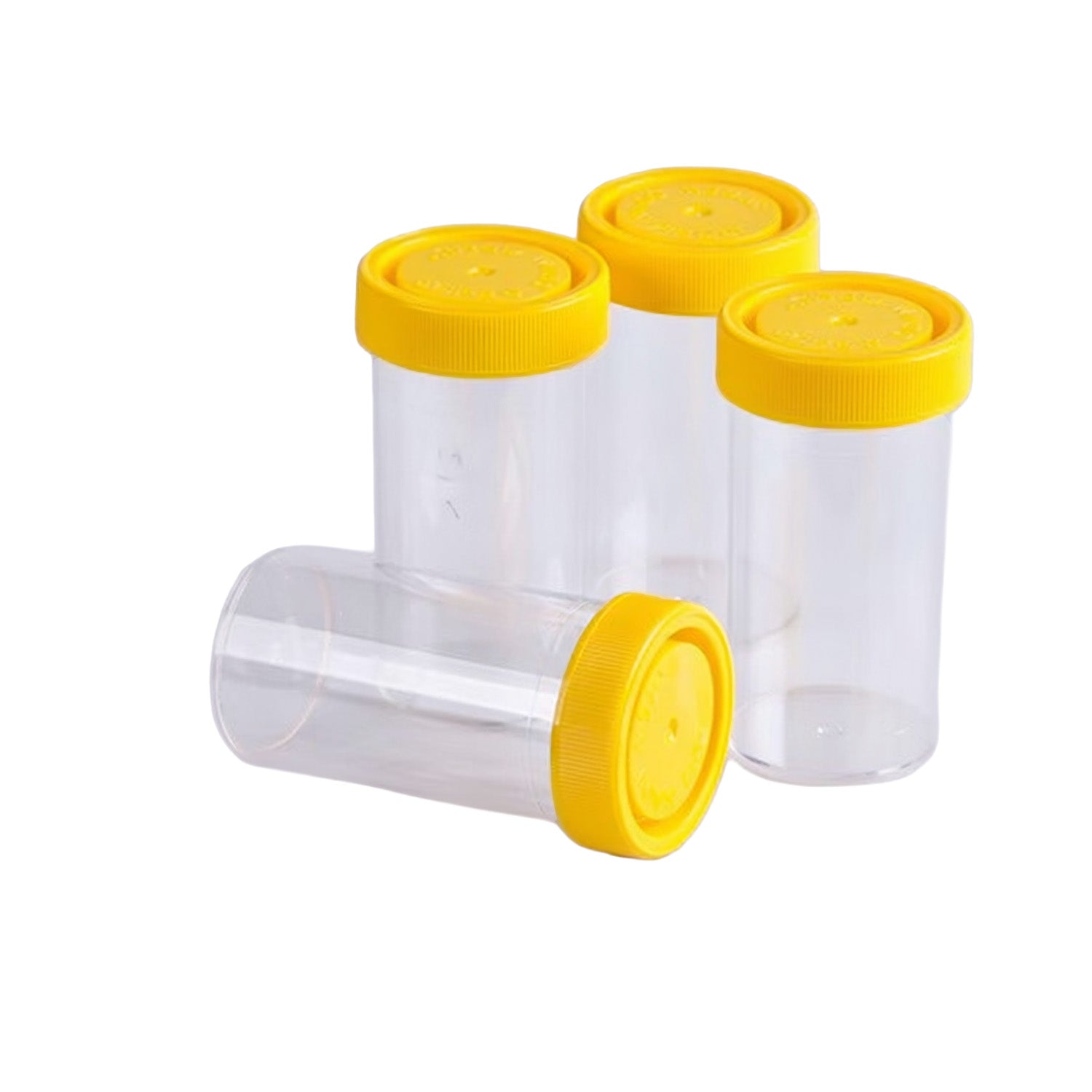 LabServ Container PS with Yellow PE Cap Gamma Sterilised 120ml