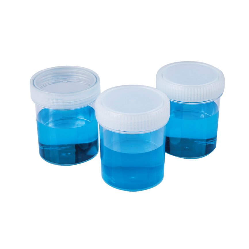 LabServ Container PS round PE Natural Screw Cap Unlabelled 250ml