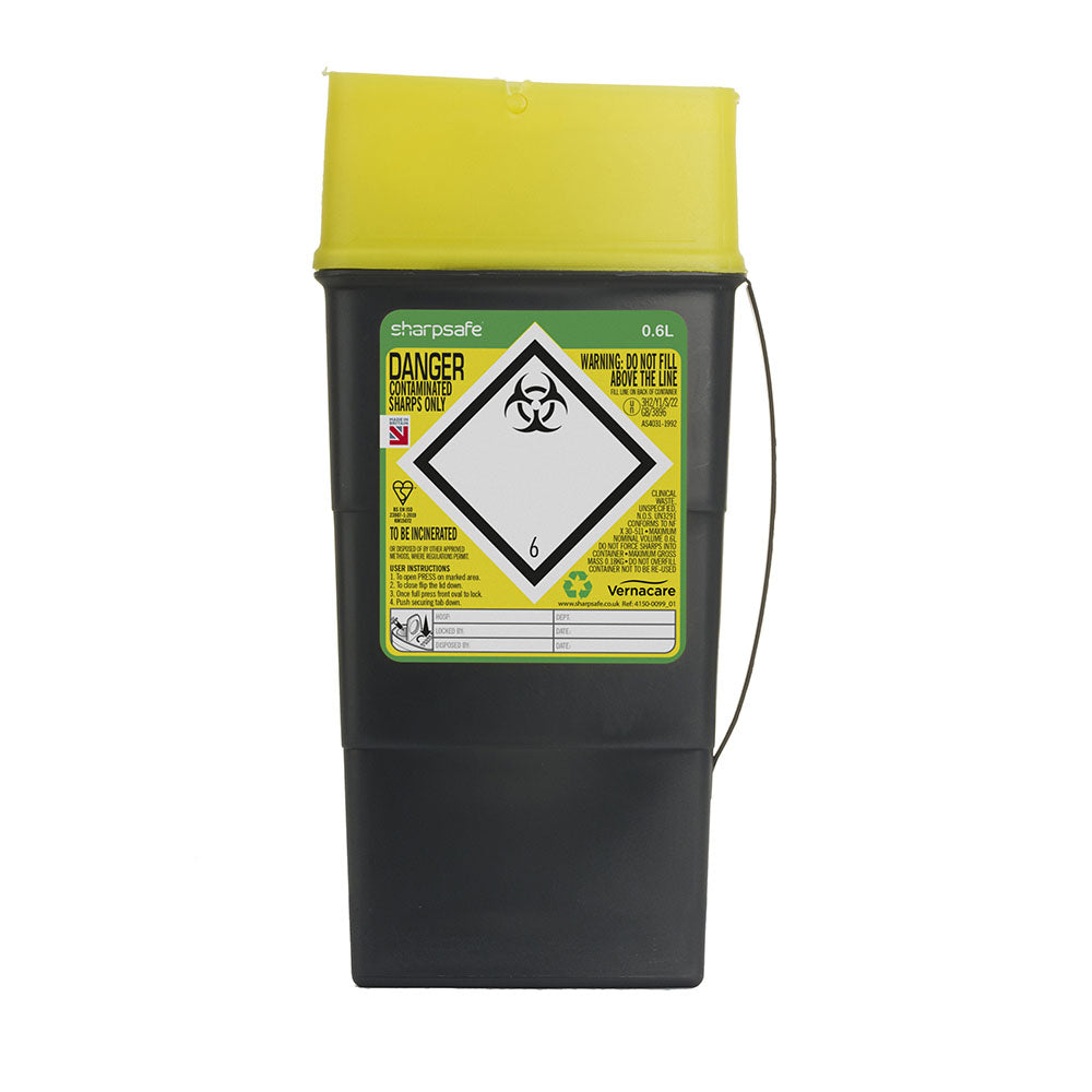 Sharpsafe Container 0.6 Litre (Recycled)