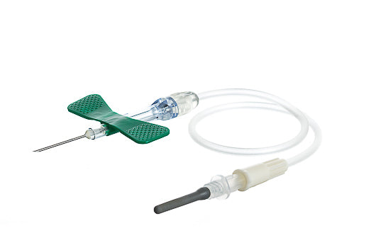 Safety Blood Collection Set 21g x 19cm + Luer Adaptor