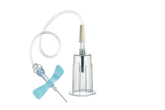 Safety Blood Collection Set 23g X 19cm Luer + Holder