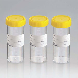 Techno-Plas Cont Lab Yellow Cap Ps Gst 120ml