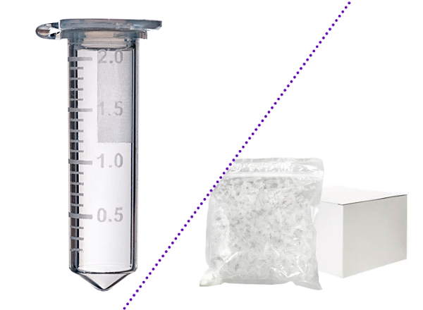 Pirouet Graduated Microcentrifuge Tubes Clear Sterile 2.0 mL