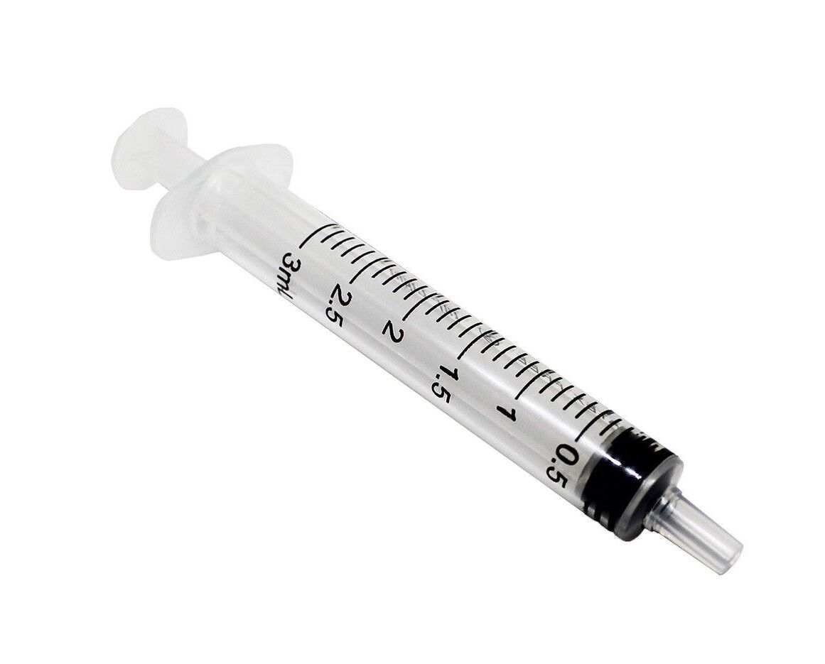 Syringe 3ml Luer Slip Sterile